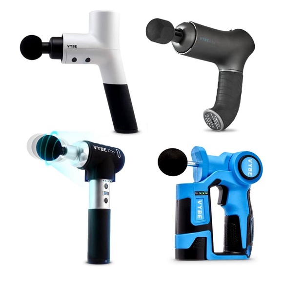 VYBE Premium Deep Tissue Muscle Massage Gun 5 Speeds 4 Attachments Powerful Hand - Picture 9 of 9